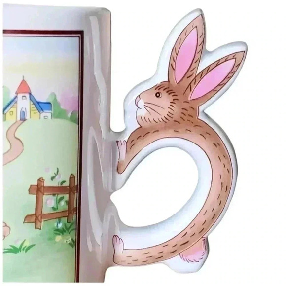 Vintage Bunny Mug | 1980s Japan | Cute Rabbit Handle Coffee Cocoa Cup - Picture 3 of 12